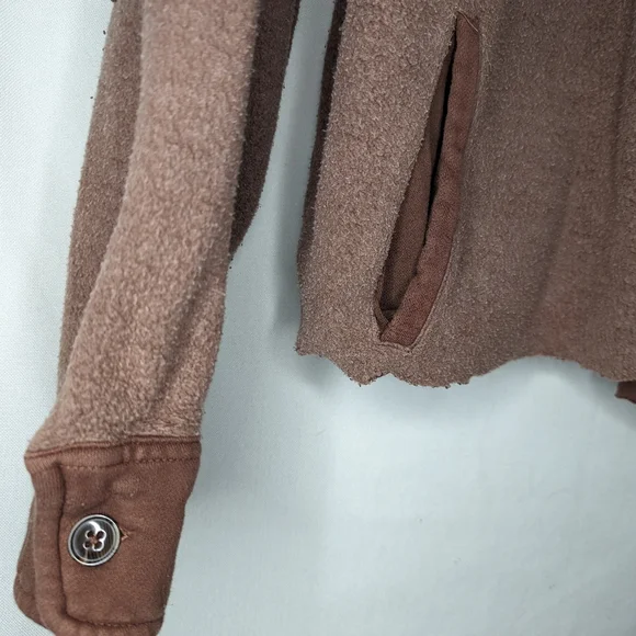 Free People Ruby Jacket Date Night Size Large Pockets Elbow Patches - Picture 11 of 16